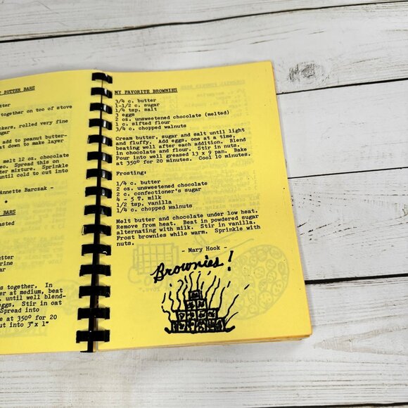 Walker Elementary School Cookbook West Allis WI Community Recipes Vtg Spiral - Picture 8 of 9